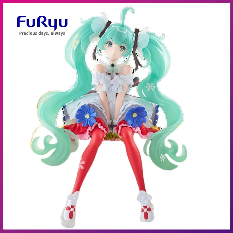 在庫あり-フリュー-オリジナル-正規品-ボーカロイド-初音ミク-ジャパンライブツアー2025-ブルーミング-14cm-アニメモデルおもちゃ-ヌードルストッパーフィギュア