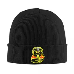 Karate Kid Cobra Kai Vintage Hat Autumn Winter Beanies Warm Caps Female Male Acrylic Knitted Hat