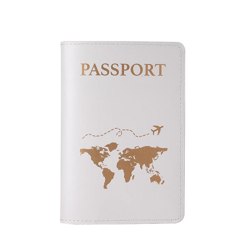 Cross border leather passport clip, couple's new wedding gift, travel document bag, passport protection cover, passport bag PU