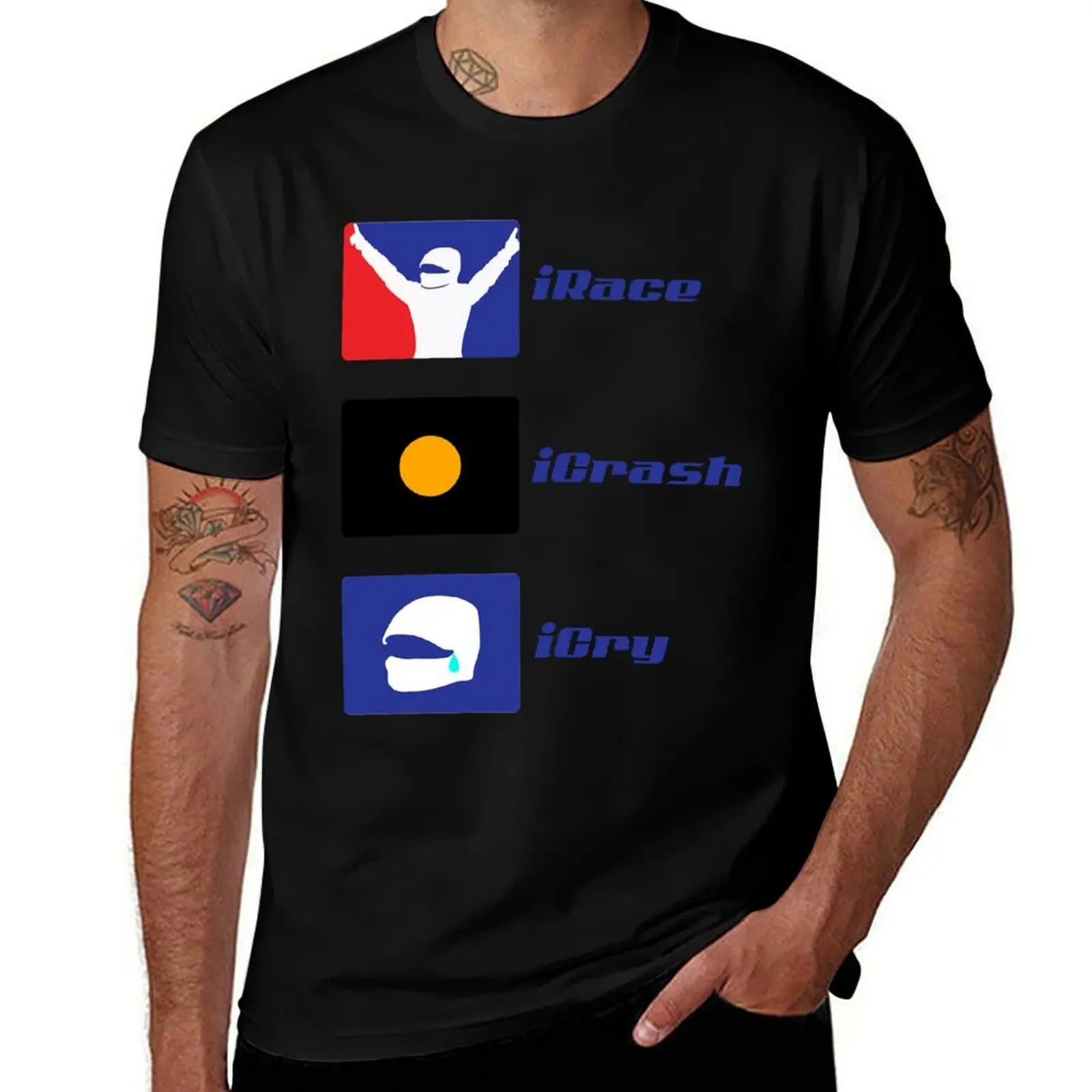 

iRace iCry For Fans T-Shirt t shirt for man t shirts for man pack cotton T-Shirt