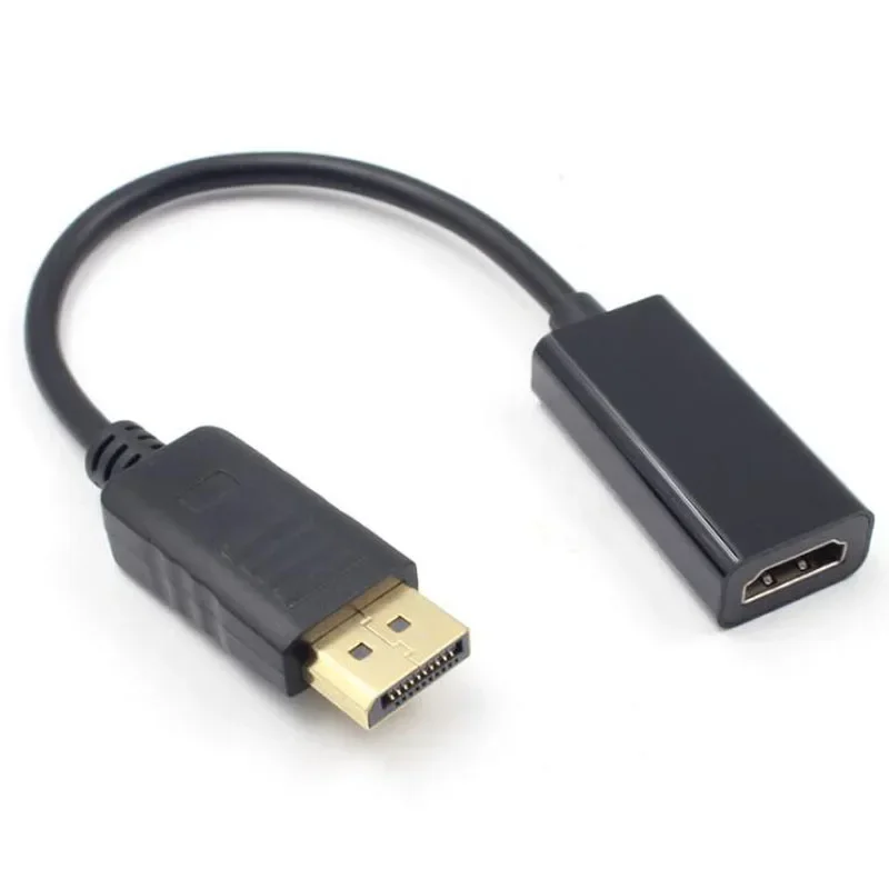 Full HD 1080P Male to Female DisplayPort DP to HDMI-compatible HDTV Gold Plated Cable Adapter Converter for HDTV Projector