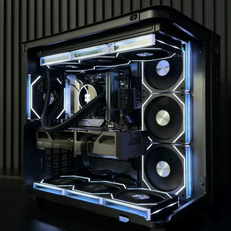 

Computer 7800X3D 5070Ti curved side through e-sports game console