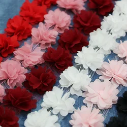 (56 Pieces/batch) 30mm Petal Chiffon Lace Fabric Ribbon Decoration Wedding Decoration Clothing Gifts Ribbon Crafts Diy Wholesale