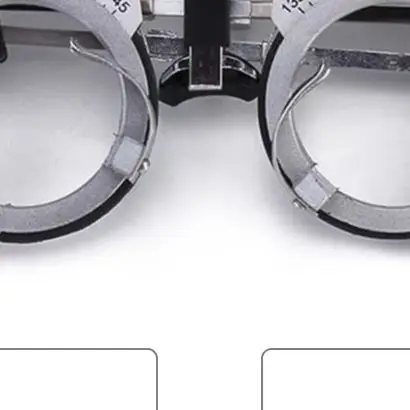 Adjustable Trial Frame For Optometry With 360 Degree Rotating Lens Holder For Pd 48-80mm B'lack Silver Optical Testing Equipment