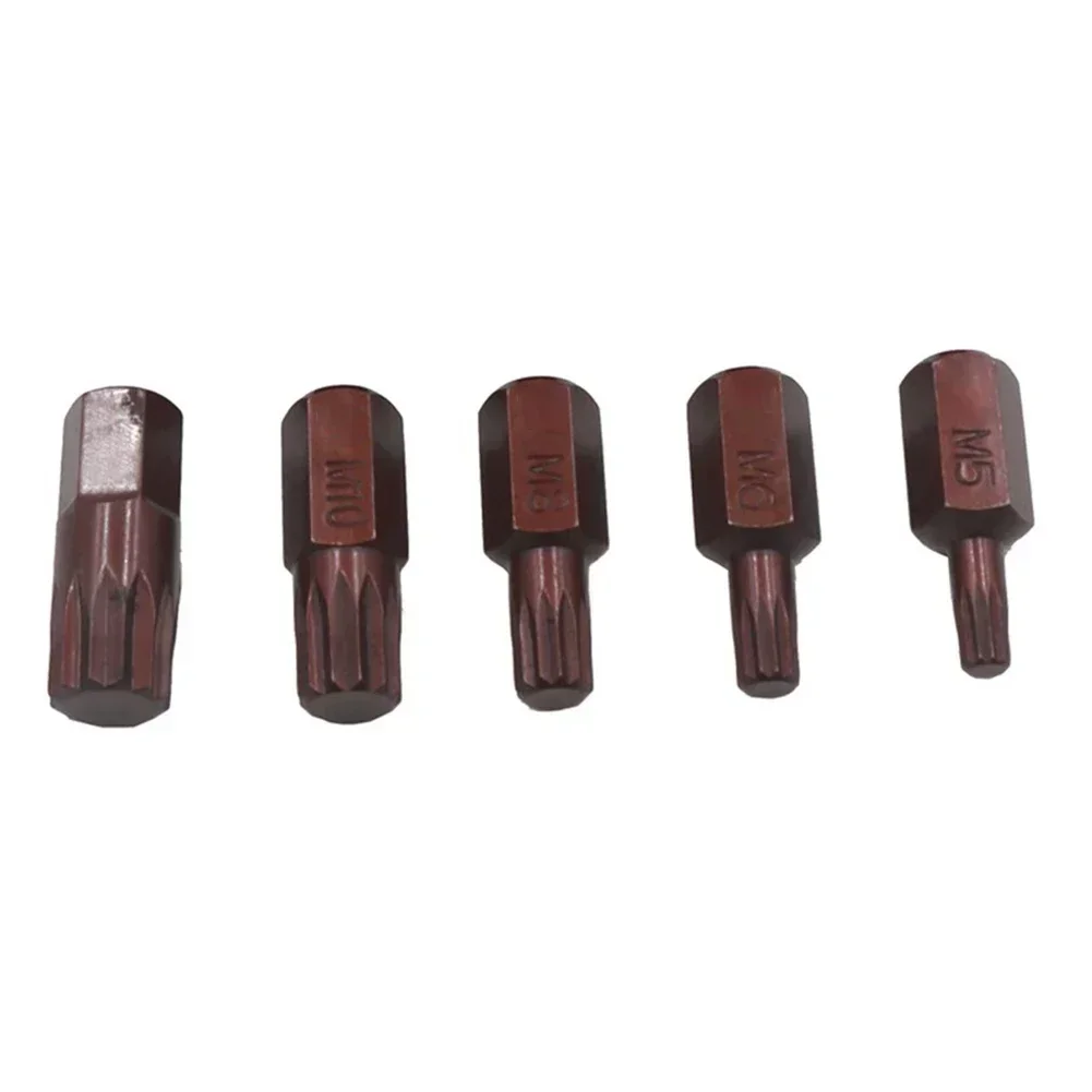 1PC 30mm Star Screwdriver Bit 10mm Hex Shank Magnetic Screwdriver Bits For Impact Screwdriver Head Hand Tools M5/M6/M8/M10