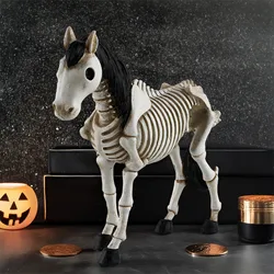Halloween Animal Skeleton Bones Horror Cat Horse Gecko Frog Ornaments Lizard Creepy Decoration Props Party for Kids Gift
