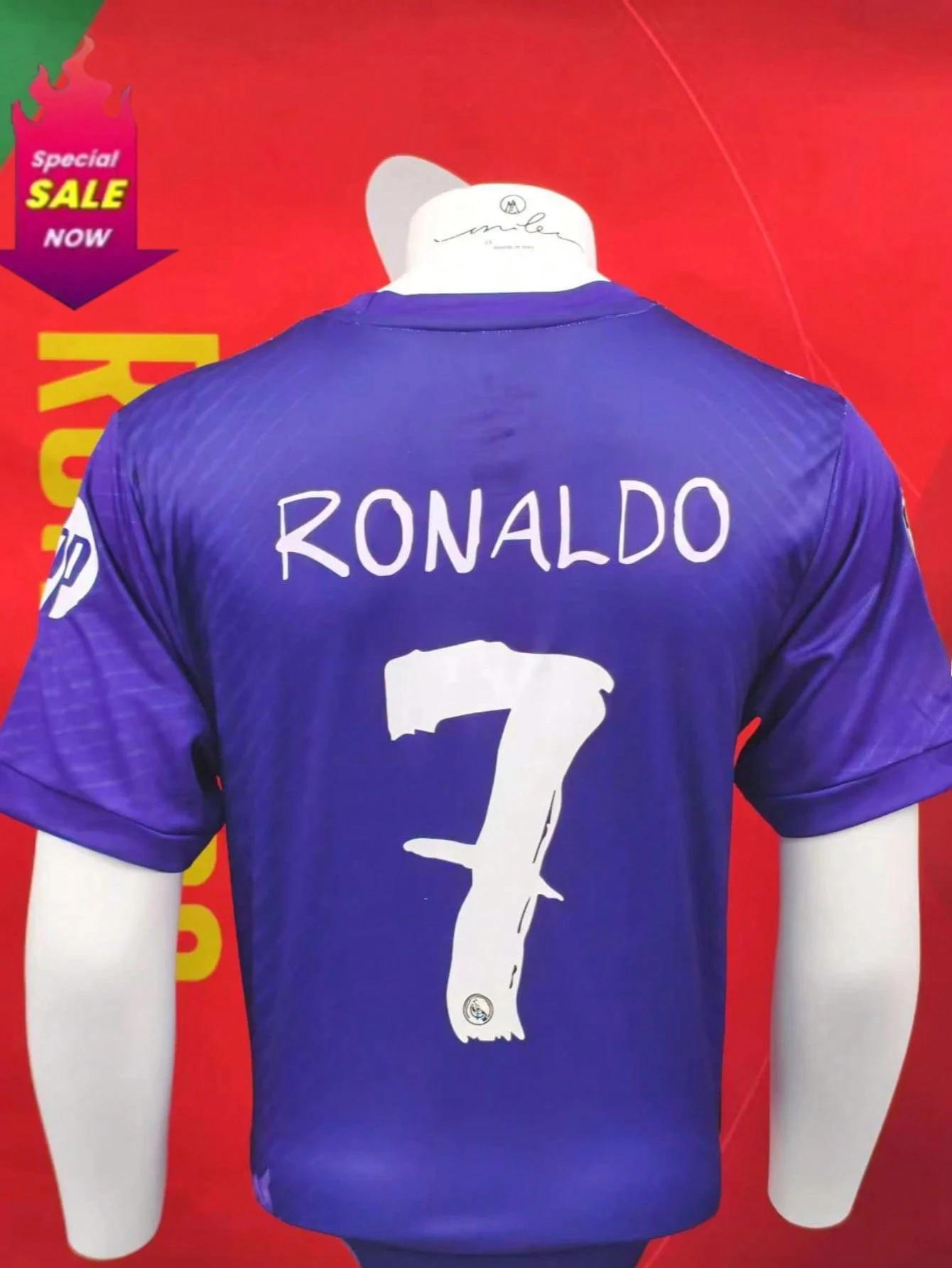 

Football Jersey Fan Edition Homekit Ronaldo #7Purple/Short-Sleevedjersey