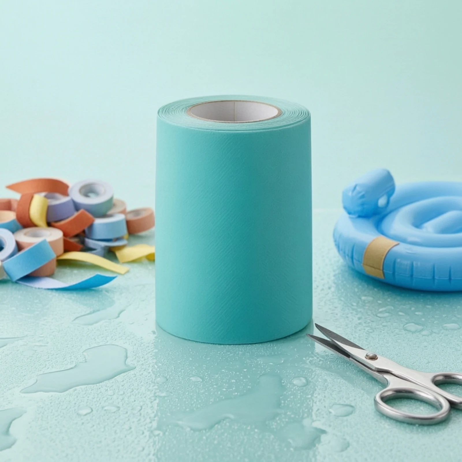 PVC Repair Tape Textured Inflatable Repair Tape Inflatable Repair Strip Roll Adhesive Heavy-Duty for Campers, Poolside, Camping