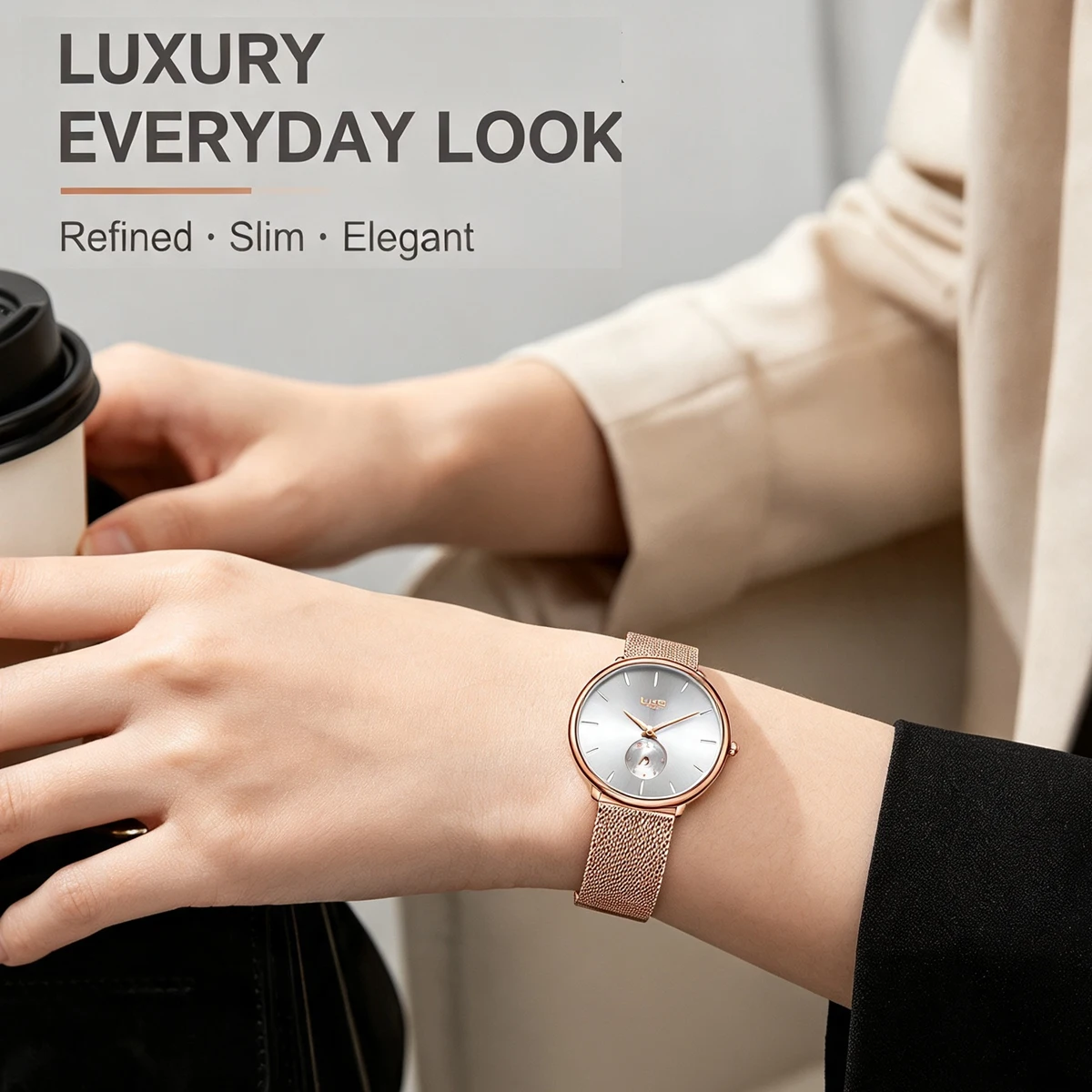 LIGE Top Luxe Horloges Voor Da - Stainless Bracelet Diver recensie en prijs