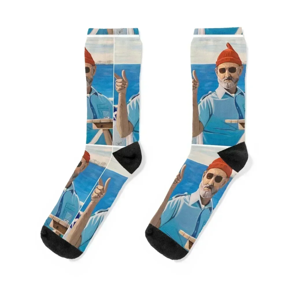 

Bill Murray “The Life Aquatic” Socks Wholesale gym aesthetic kawaii Socks Girl Men's