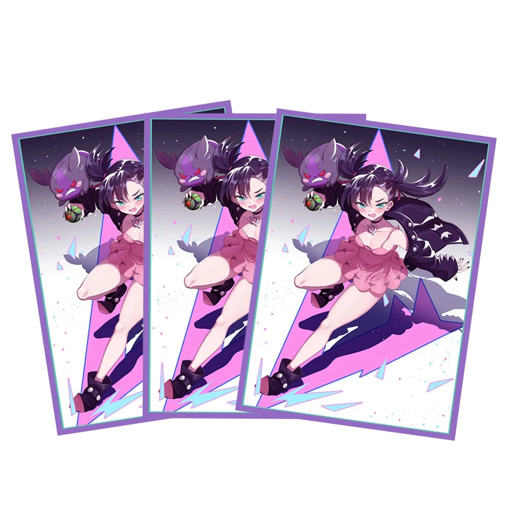 66*91mm Laser Cartoon Card Sleeves Protector for PTCG 50PCS Board Game Card Outer Card Protectors