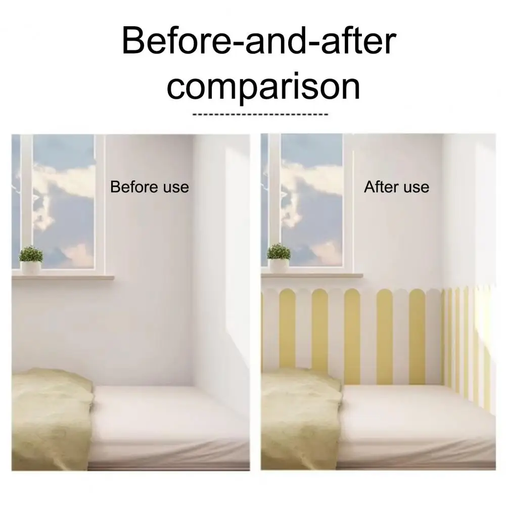 Wall Coverings Anti Collision Wall Padding for Kids Playroom Self-adhesive Upholstered Headboard Panels Protective Peel Stick