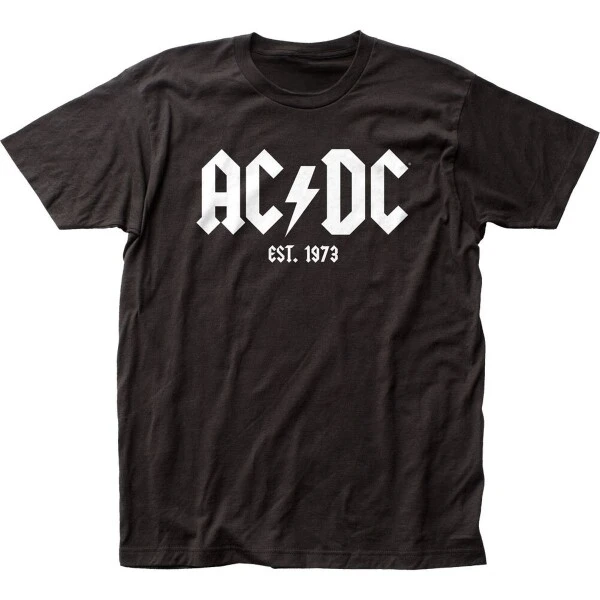 Hot New trendy ACDC 2024 Men's Summer Graphic Print T-shirt Man Woman Short Sleeved Luxury Tees Clothing Loose Cotton Soft Tops