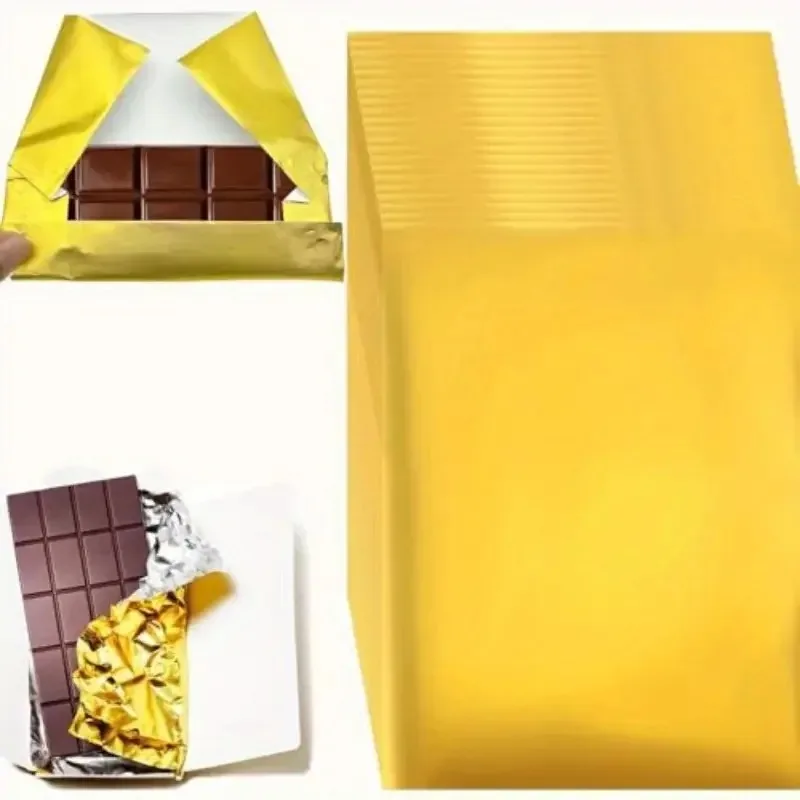 100 Stück 25cm Dubai Schokoladenverpackung Folienpapier DIY Süßigkeiten Schokolade Dessert Papier Hochzeit Party Verpackungszubehör