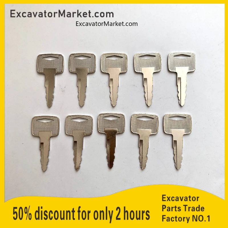 

Excavator Spare 10pcs A5160 Ignition Key 91a07-01910 For Mitsubishi Caterpillar Forklift Excavator Accessories