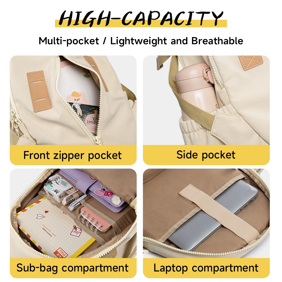 Casual Travel Backpack Waterproof Oxford Female Bag Double Zipper Heads With Hidden Pocket сумка женская Fit 15.6-Inch Laptop