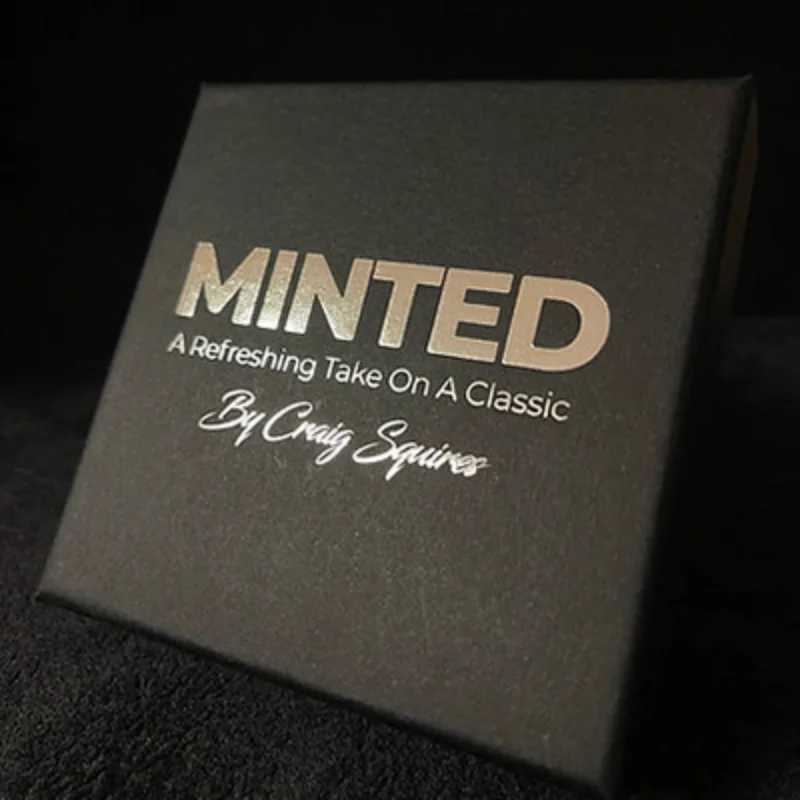 

Minted By Craig Squires Close Up Magic Tricks Street Magic Props Classic Matchbox Penetration Magia Gimmick Illusions Mentalism