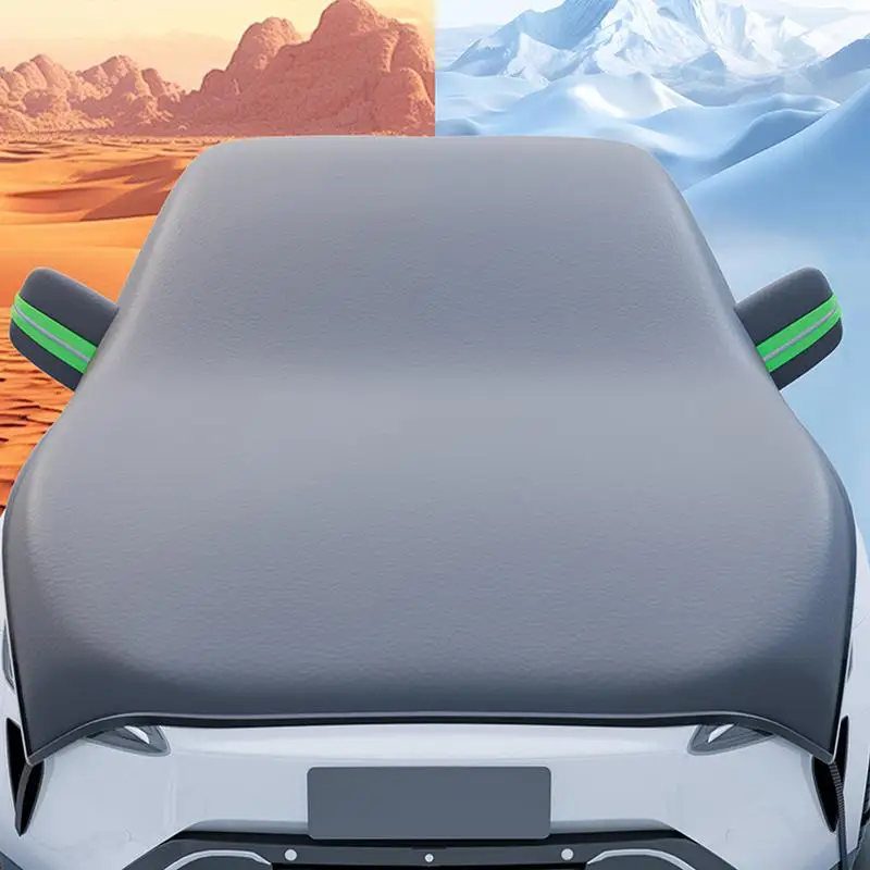 Car Cover Winter Windshield Antifreeze Car Window Snow Cover Lengthened Engine Hood Full Coverage Snow Shield for All Seasons