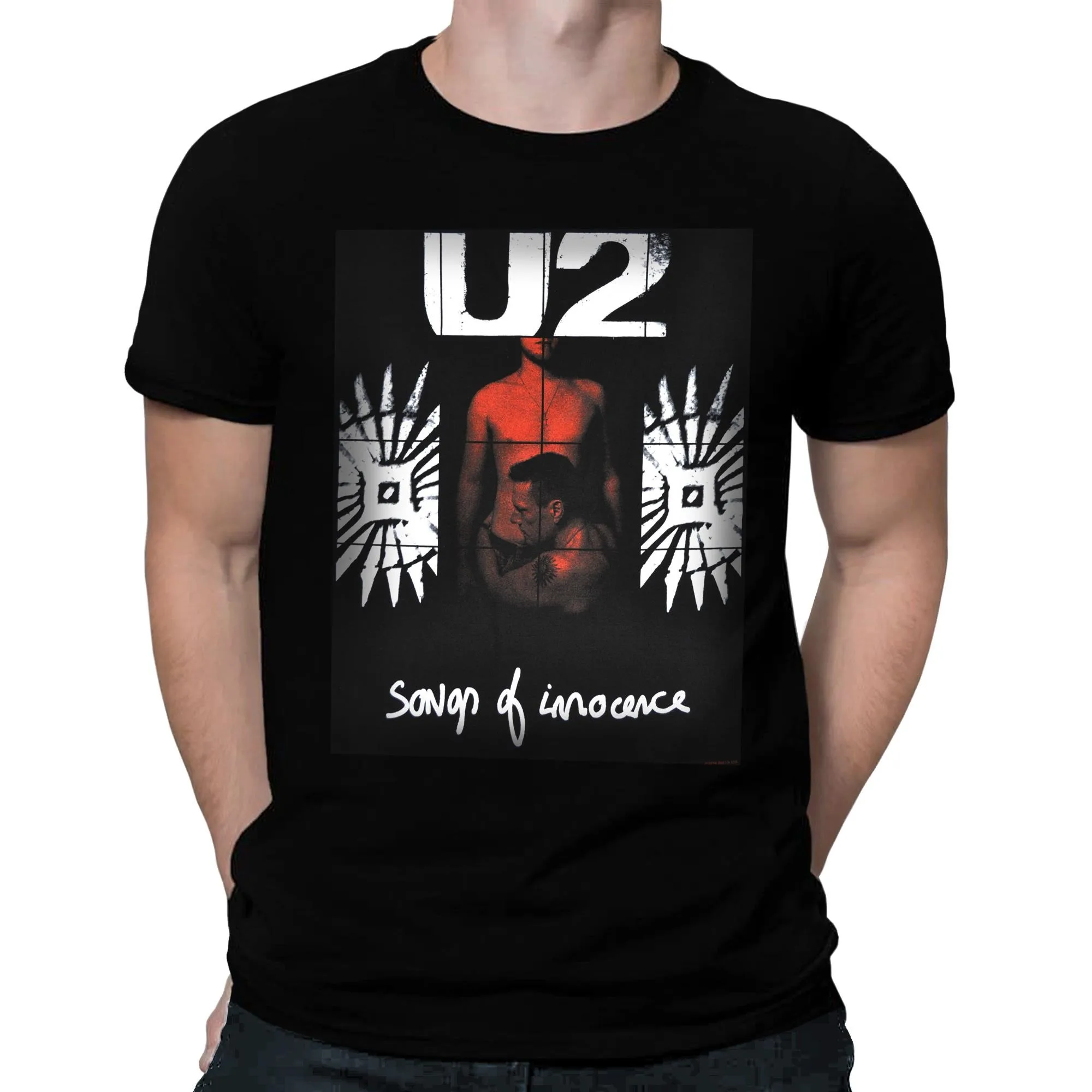 

U2 Songs of Innocence T-Shirt Men's and Women's Short Sleeve Trend Brand T-shirt Vintage Street Y2k Tops Summer Men Clothing