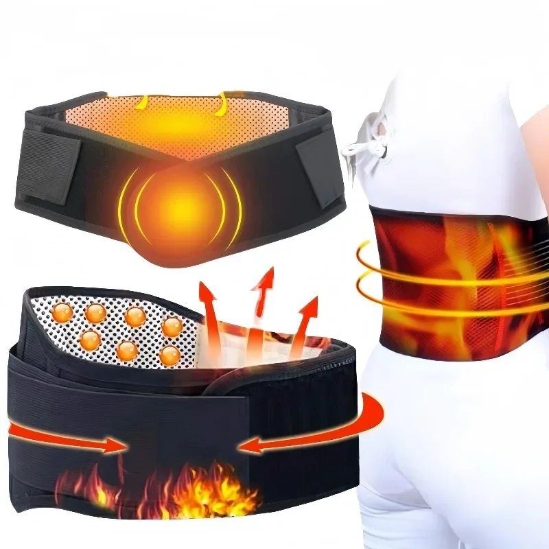 

Self Heating Lower Back Supports Magnetic Therapy Lumbar Waist Bandage Back Waist Belt Tourmaline Waist Brace Support Belt Band