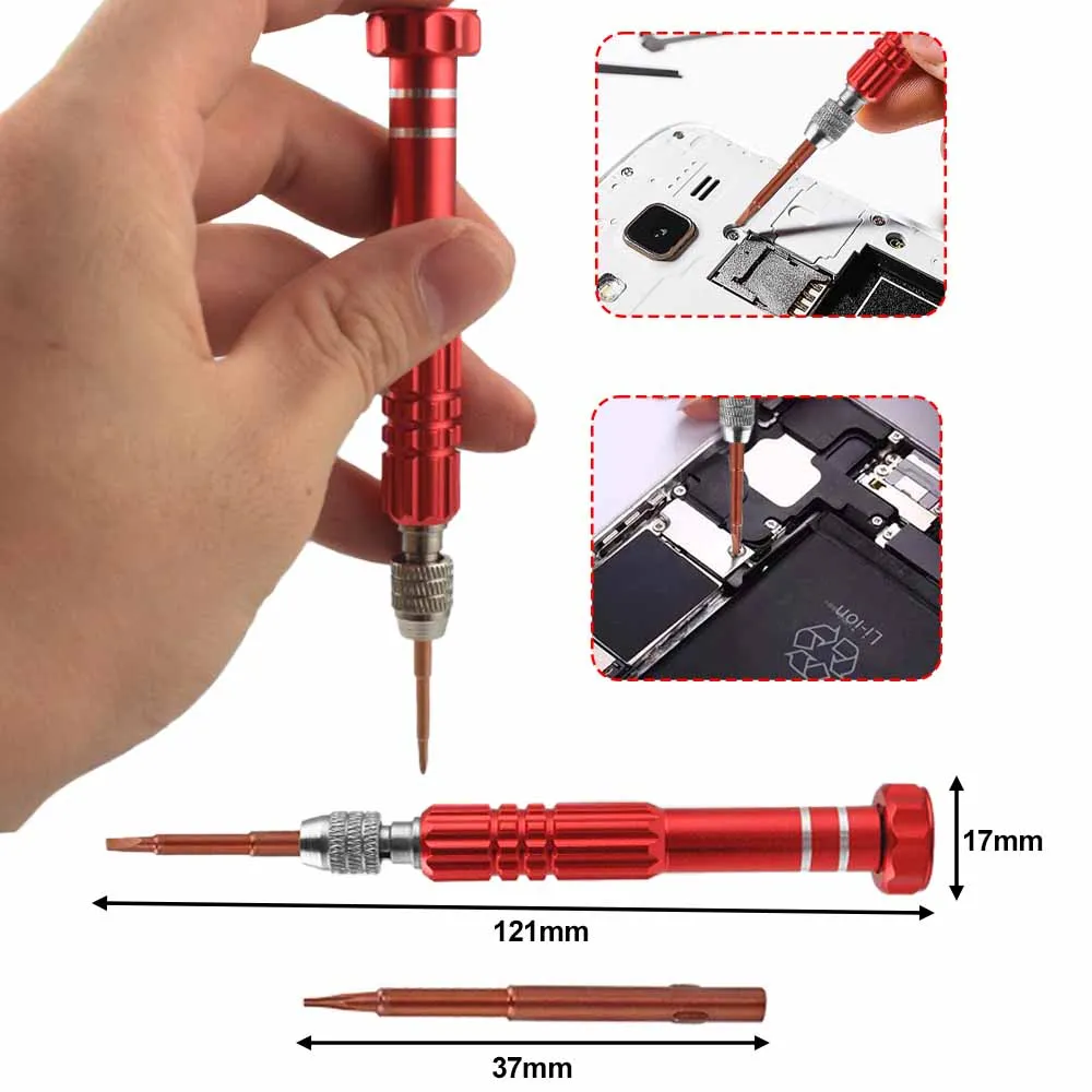 10-in-1 Multifunctional Screwdriver Precision S2 Steel Magnetic Screwdriver Kit for Cellphone,Notebooks,Eyeglass, Electronics