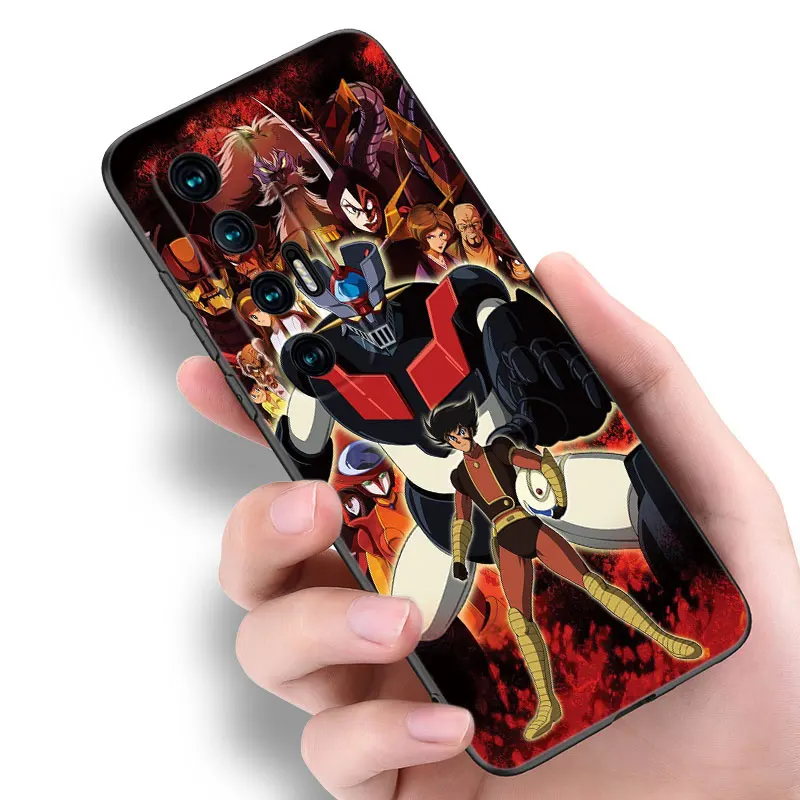 Anime Mazinger Z Black Silicone Phone Case For Xiaomi Mi 9 SE 8 10 10T 11 12 13 Lite 9T 11T 12S 12T 13T 14 Pro 5G NE 11i 12X