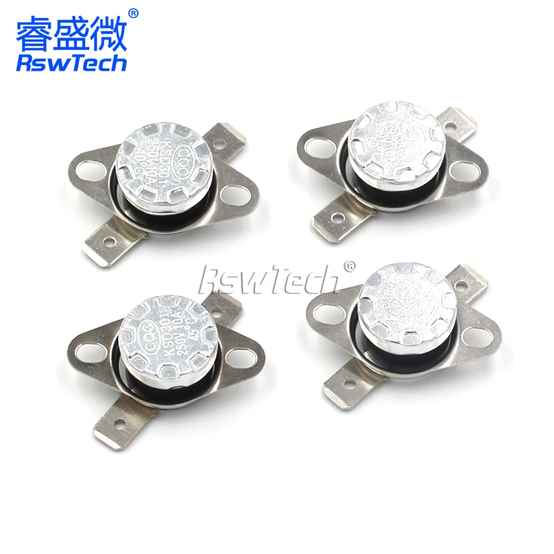 KSD301 250V 10A Normally Open/Normally Close NO Thermostat Temperature Thermal Control Switch DegC 40-150 Celsius Degree
