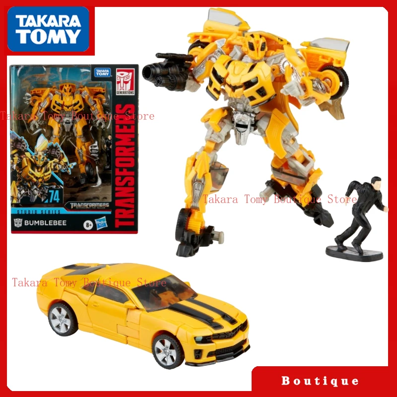 

В наличии Takara Transformer Toys Studio Series Deluxe Class SS-74 Bumblebee Action фигурки autobot Хобби Подарки Коллекционные