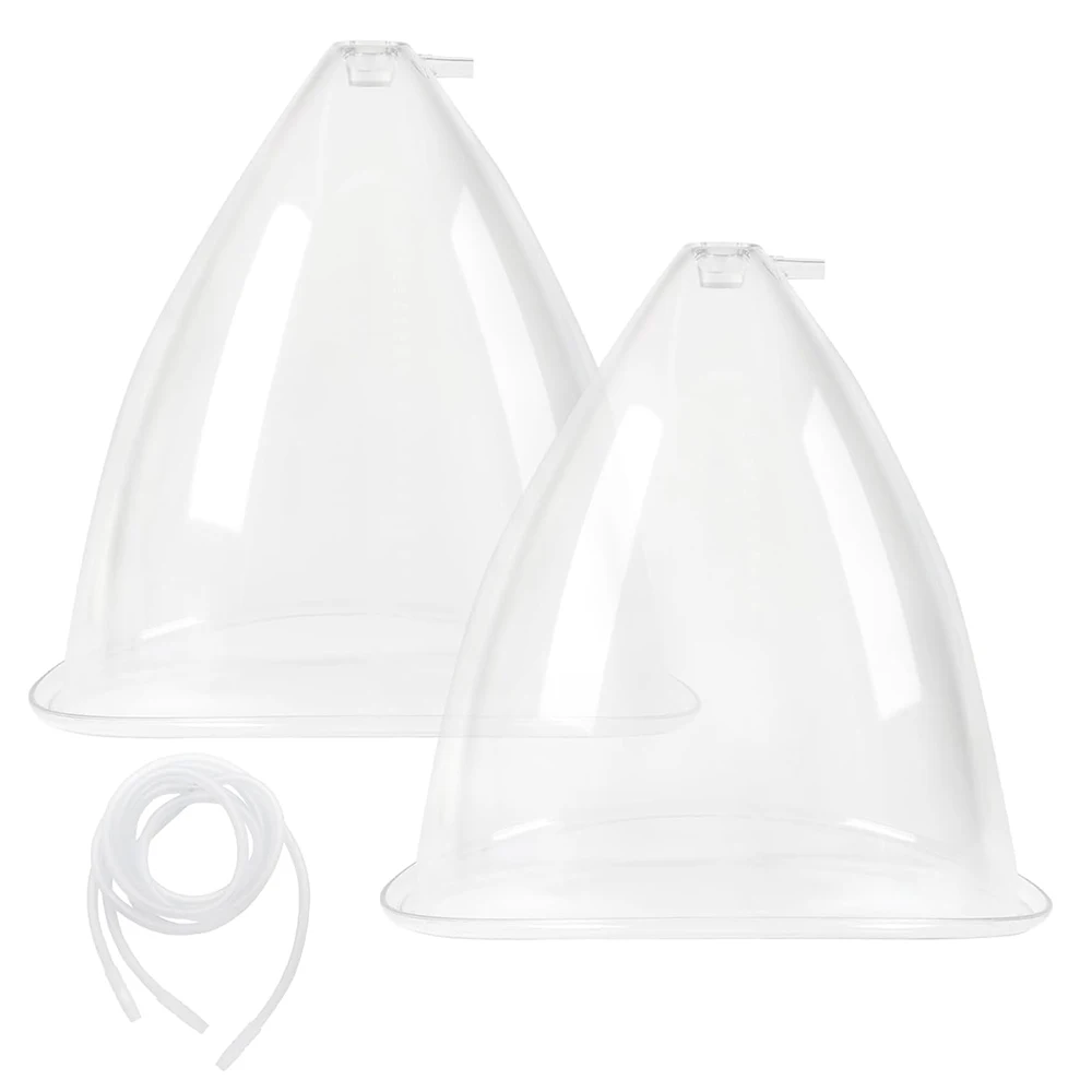 Ventosas para agrandar los senos de 180/150ml, 2 uds., terapia de vacío, levantamiento de cadera, bomba de vacío para agrandar los glúteos, taza de masaje con juego de manguera