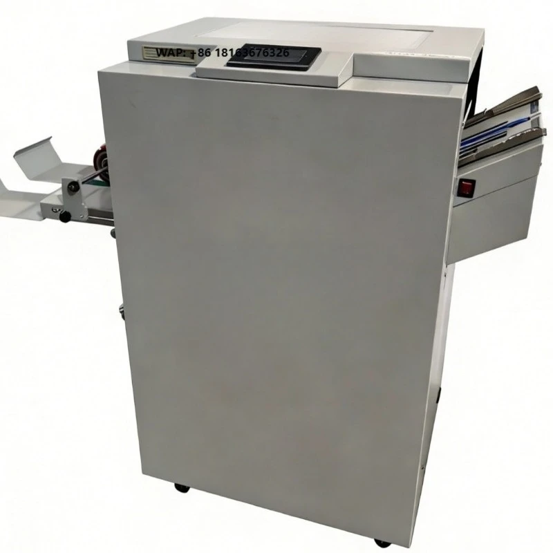 WS-1701 Semi-Automatic Folding and Stapling Booklet Maker Paper Stitching and Folding Machine