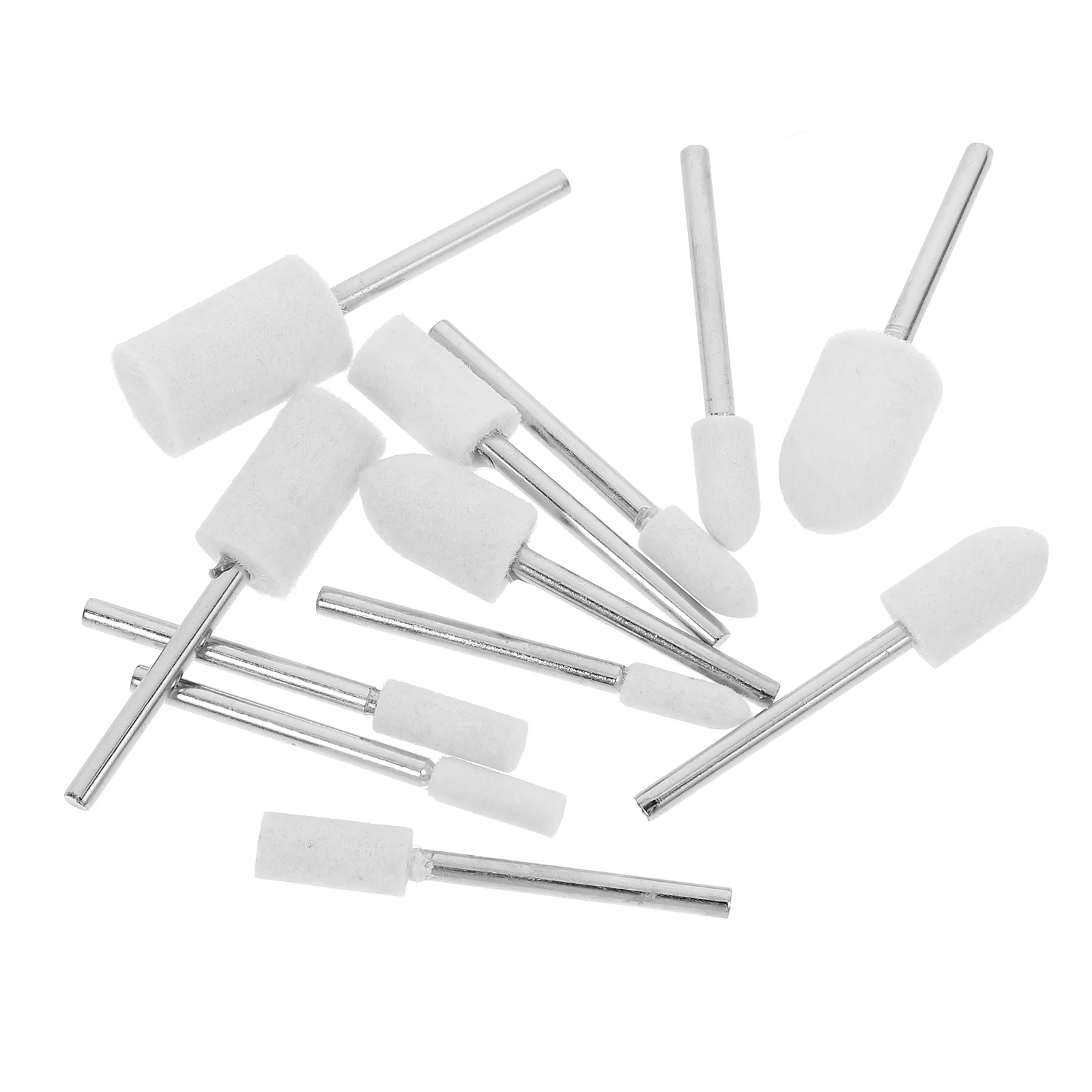 

12 Wool Ultra Wool Felt Heads Soft Buffing Heads for Jewelry Watch Glass Felt Grinding Grinding Supplies Supplies