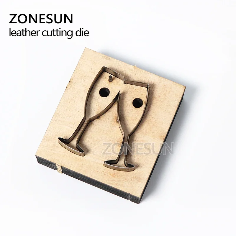 ZONESUN Champagne Leather Earring Cutting Die Paper Leather Tool For Die Cutting Machine DIY Punching Clicker Steel Rule Die