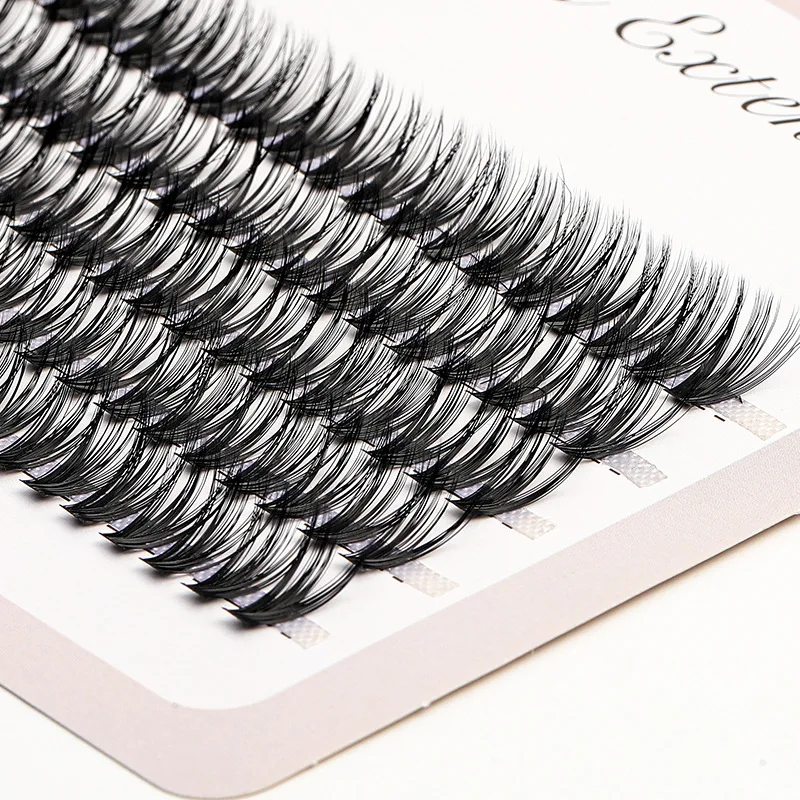 QSTY 100pcs Heat Bonded Cluster Lashes Makeup Individual Cluster Eye Lashes Grafting Fake False Eyelashes Free Shipping