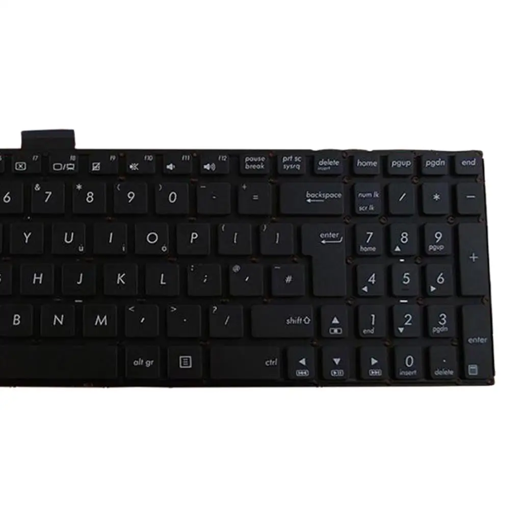 UK English Black Keyboard Red Backlit Plastic Laptop Accessory for Asus X555 X555B X555D X555L Notebook
