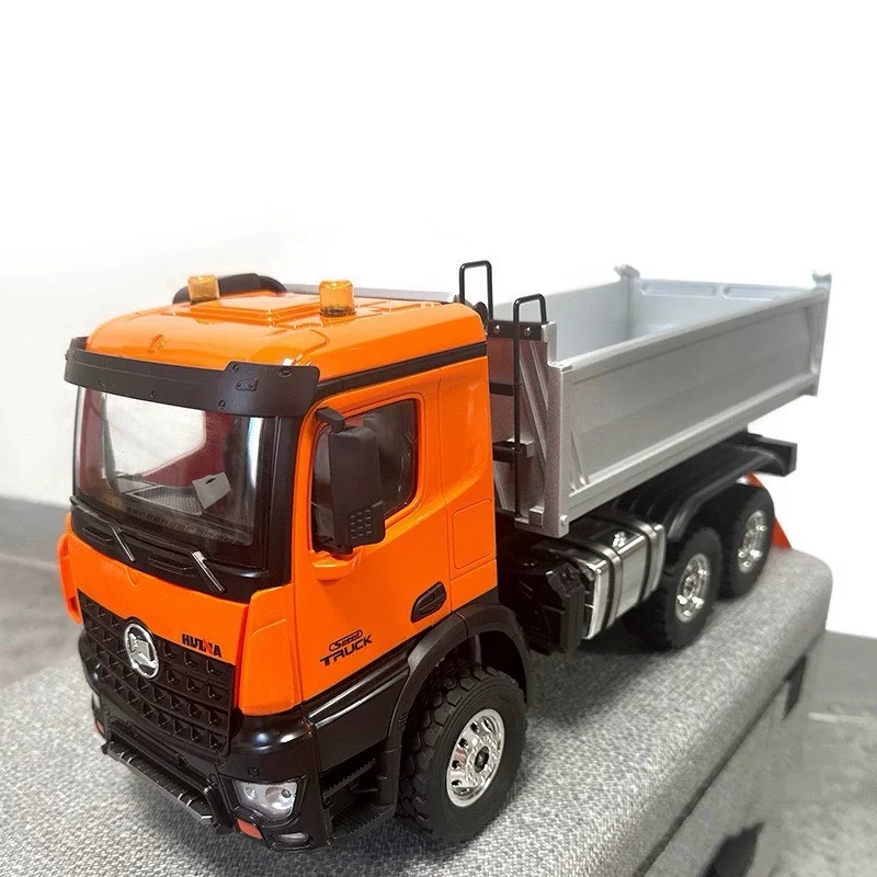 

Huina1598 Модернизированный самосвал в масштабе 1/14 с дистанционным управлением, 14 каналов, 6wd с металлическим замком дифференциала, цельнометаллический винтовой подъемник для кровати, полнопропорциональное управление