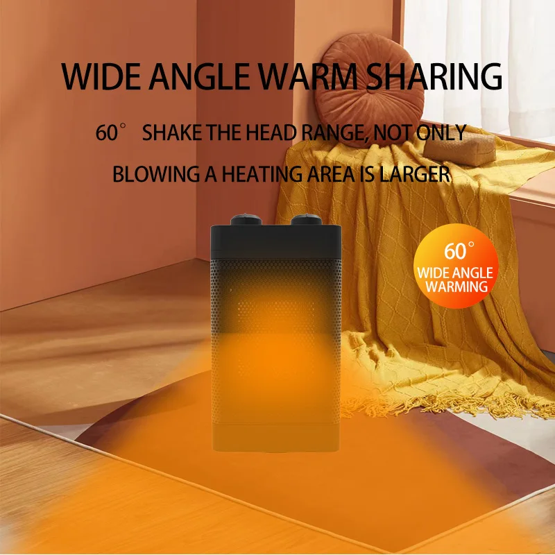 1500W PTC Electric Warm Air Blower Portable Heater Remote Control Electric Heater Low-Power Vertical Warmer Machine For Home
