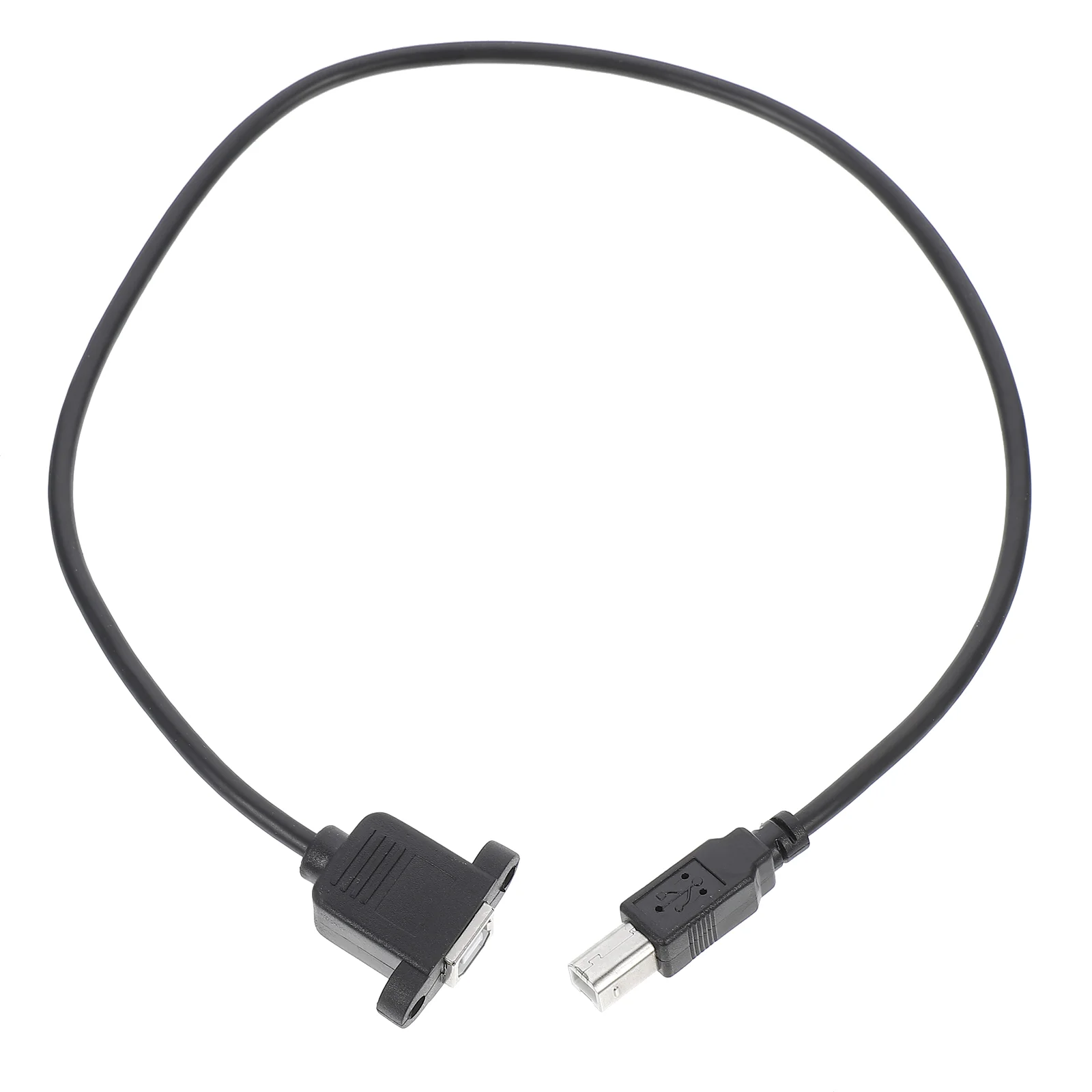 

50 Cm Printer Cable Data Extension for Scanner USB 20 Male to Female Adapter Black Right Angled Cord