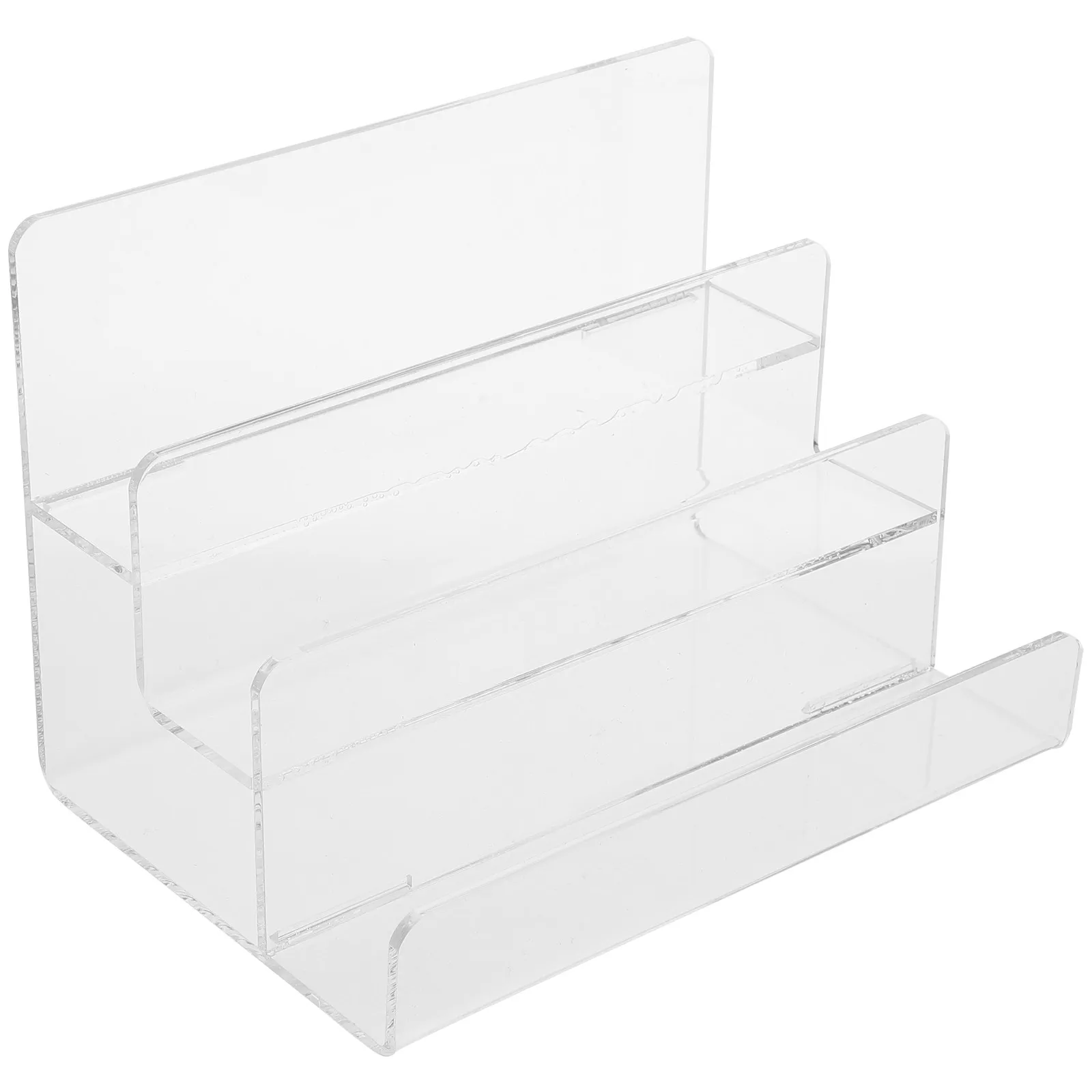 Multi-Tier Acrylic Wallet Stand Transparent Display Shelf Organizer Sunglasses Storage Rack Purse Holders Retail Display