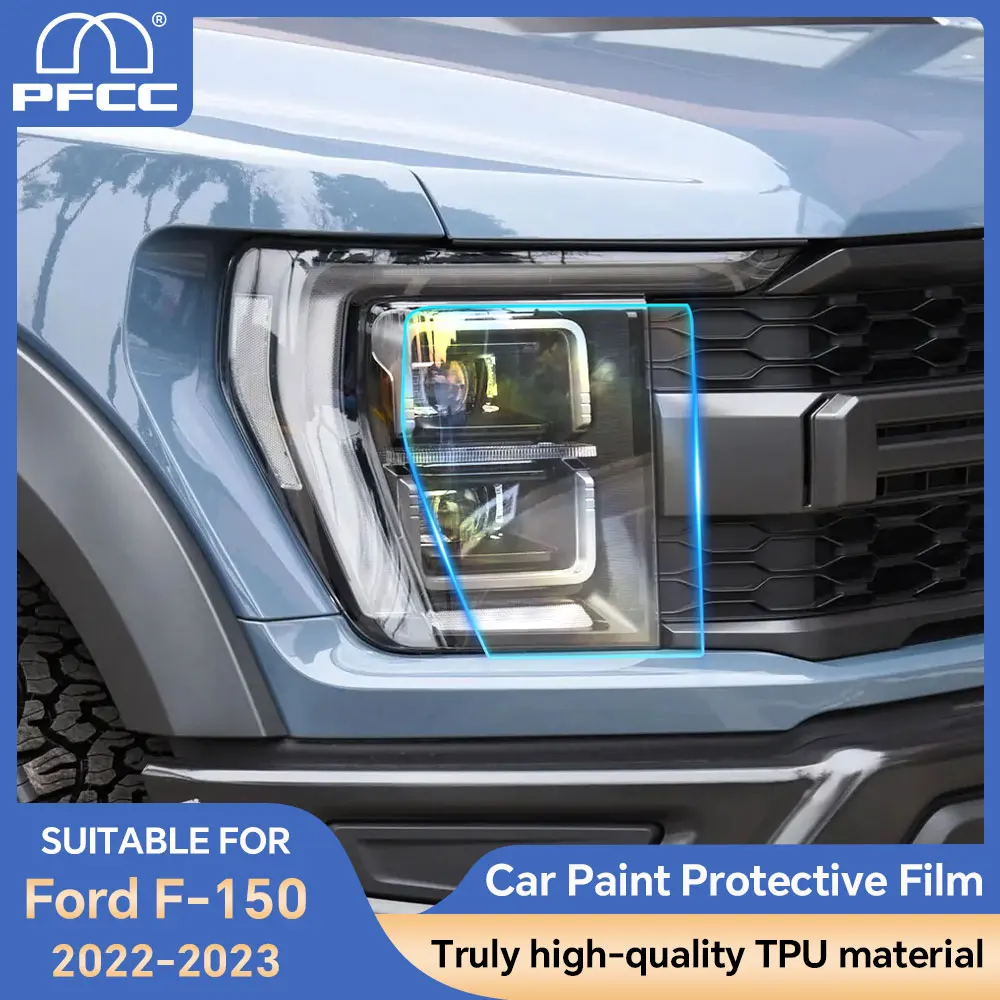 

PFCC Pre Cut Headlight Rearview Mirror Film For Ford F-150 2022 2023 8.5mil Car Clear Sticker Paint Transparent Protection Film