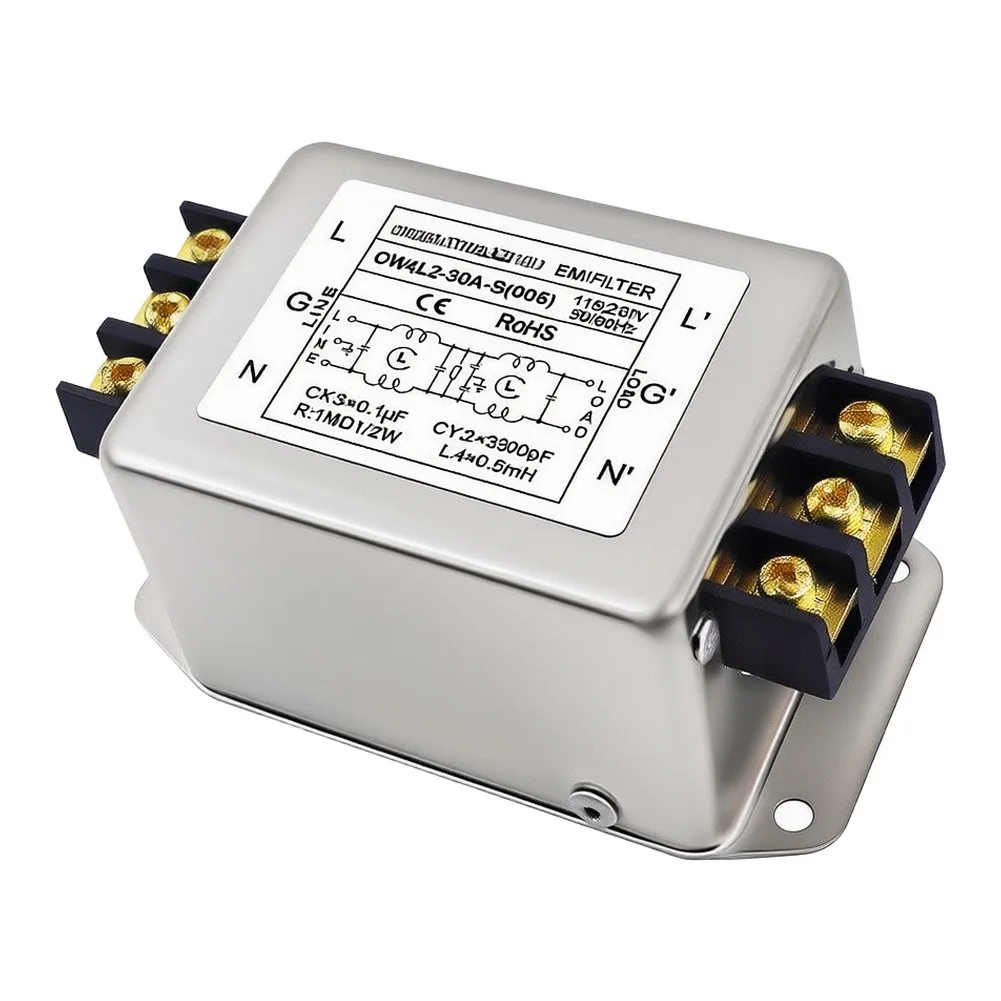 Reliable Performance Power Supply Single Phase Power Filter Stable Performance Design Metal Housing Construction