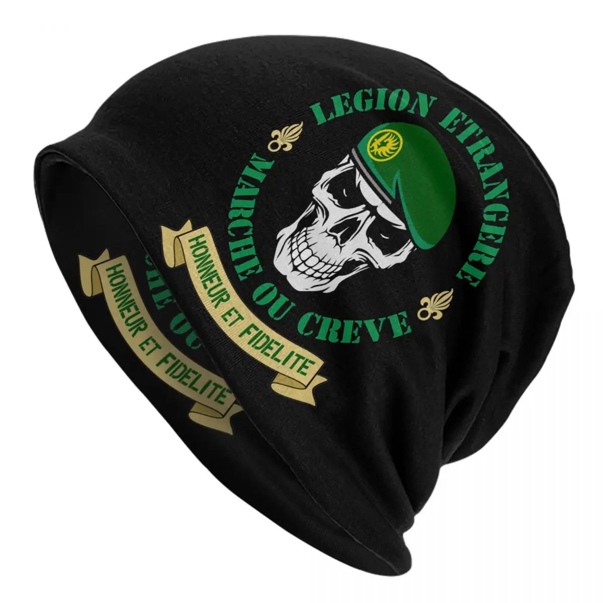 Legion Etrangere Foreign Legion Skullies Beanies Hats France Apedes Legio Patria Nostra Ski Caps Warm Head Wrap Bonnet Knit Hat