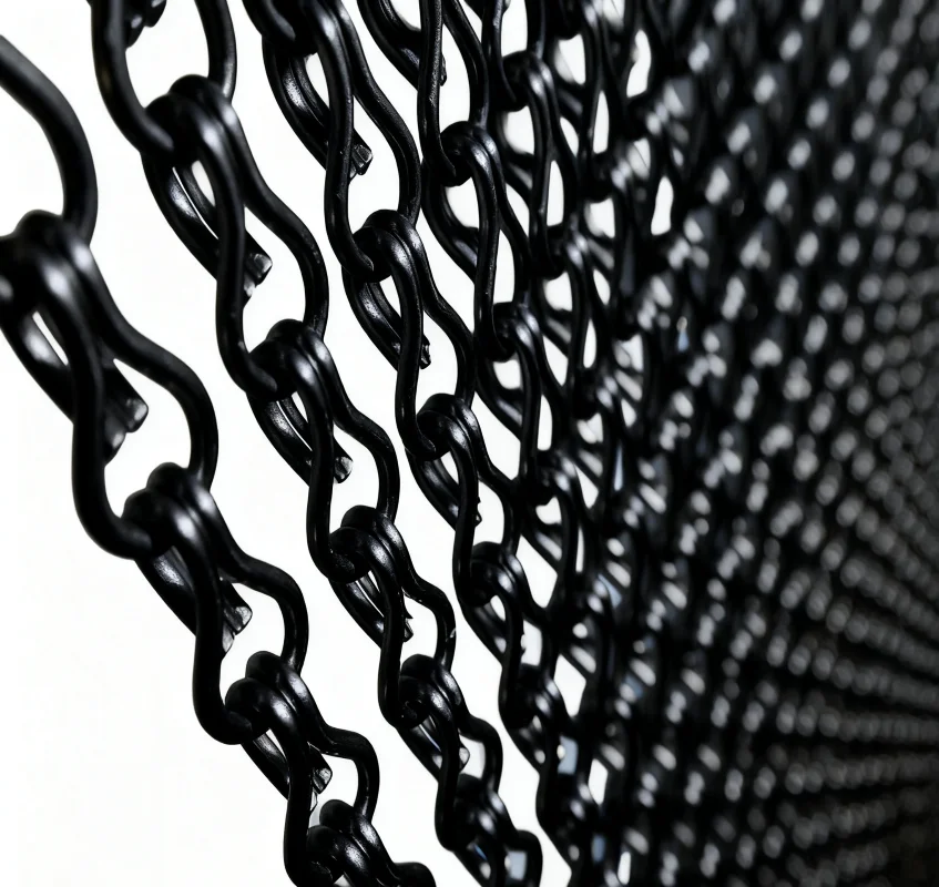 Metal Decor Premium Aluminium Chain Curtain for Entertainment Door, Atmosphere-Boosting & Privacy-Enhancing