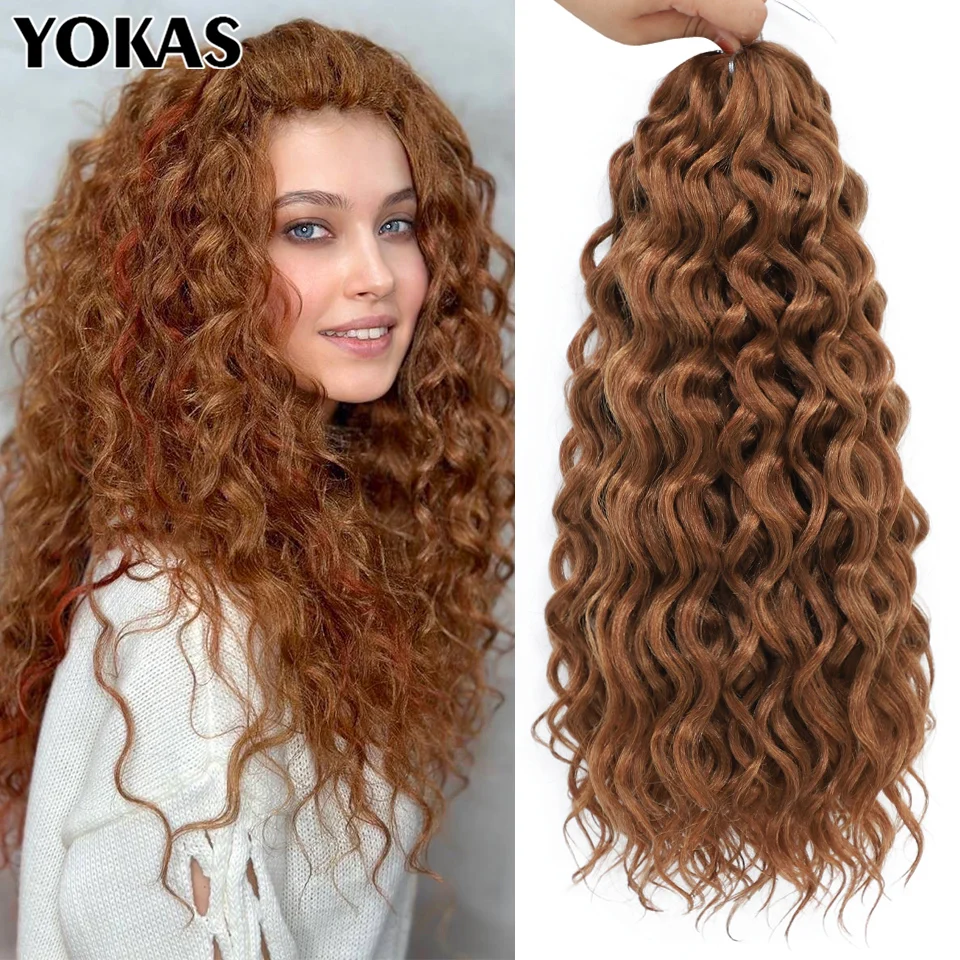 

Hawaii Curl Crochet Hair Extensions Synthetic Braiding Hair 18 24 Inches Ocean Wave Hair Extensions Blue Purple Hair Extensions