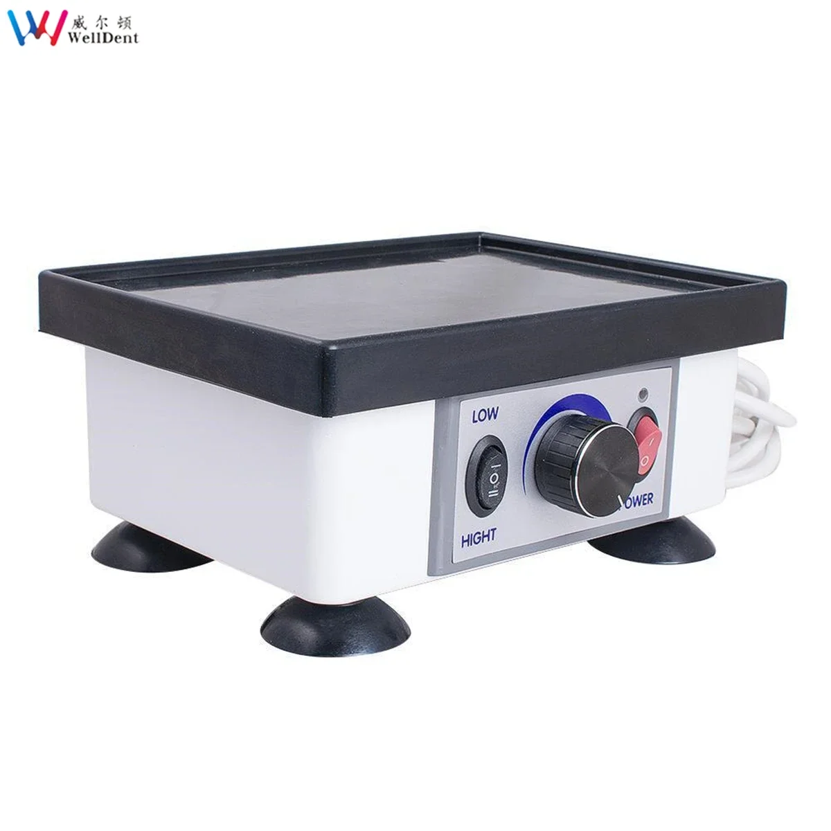 Dental Square Vibrator Dental Lab Equipment Model Oscillator Powerful Dental Vibrator Vibration Table for Gypsum