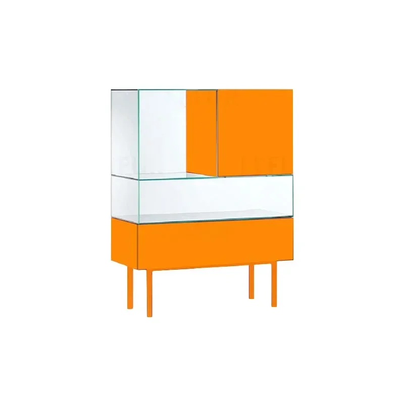 Storage Cabinet Italian Minimalist Glass Cabinet Ornament Bauhaus Entry Entrance Cabinet