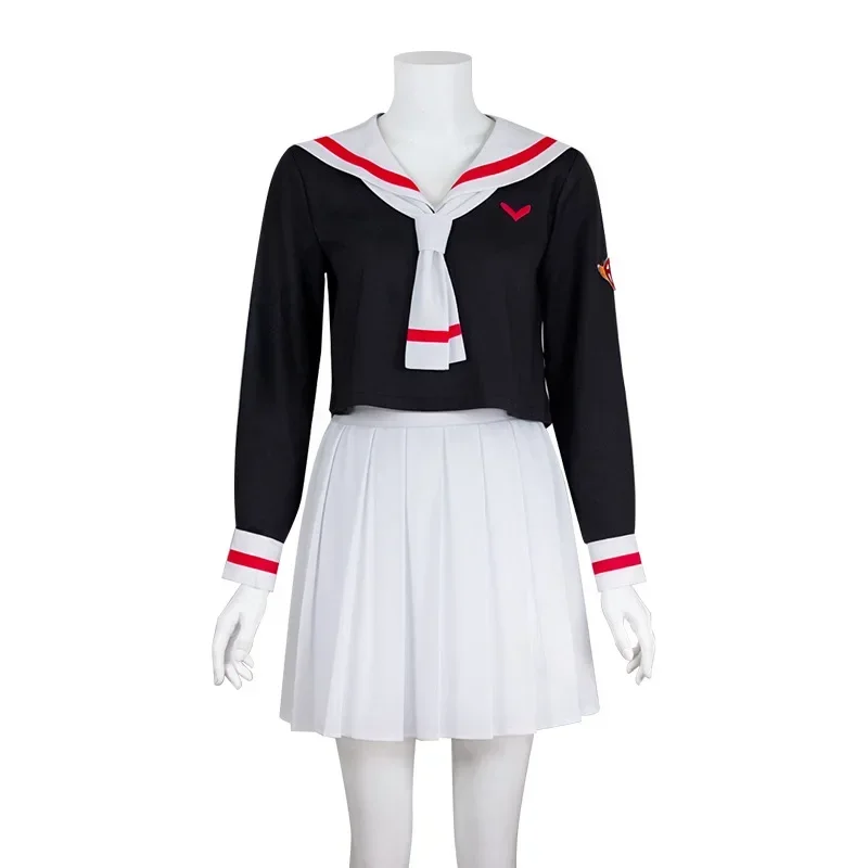 RT01 Anime Cardcaptor Sakura Card Captor Cosplay Kinomoto Sakura Li Syaoran Cosplay Costume Dress School Uniform Campus Sail&Gf1