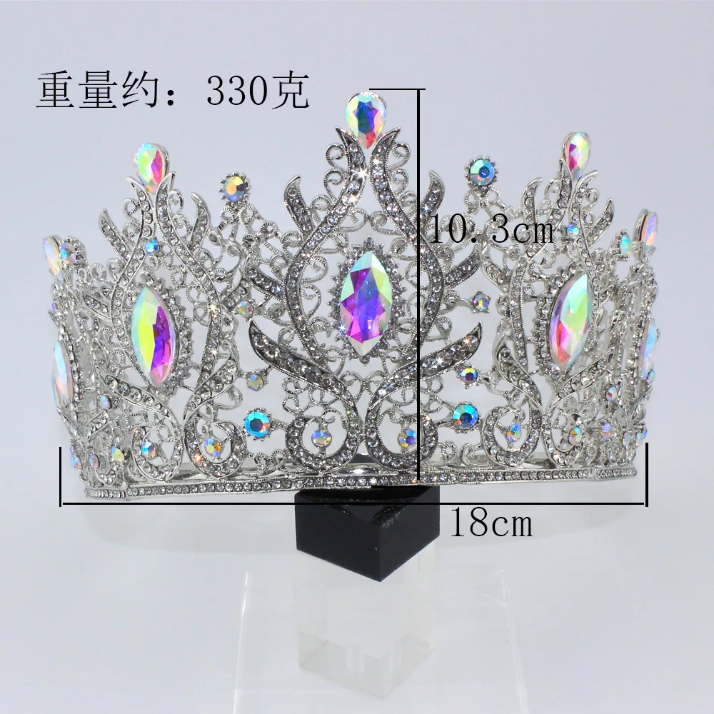 Hair Jewelry Crown Tiaras for Women Levmoudra Miss Universe Heart Shape Bridal Tiaras Royal Queen Big Crowns for Women Wedding