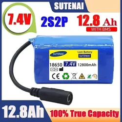 7.4V 12800mAh 6800mAh Battery For T188 T888 2011-5 V007 C18 H18 So on Remote Control RC Fishing Bait Boat Parts