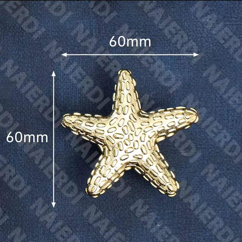 

Customize Link - 16 pieces gold starfish handles