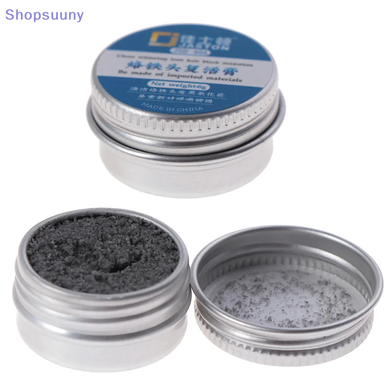 [SU]Soldering Iron Tip Refresher Cream Clean Paste For Iron Tip Black Non Stick Tin[SU]